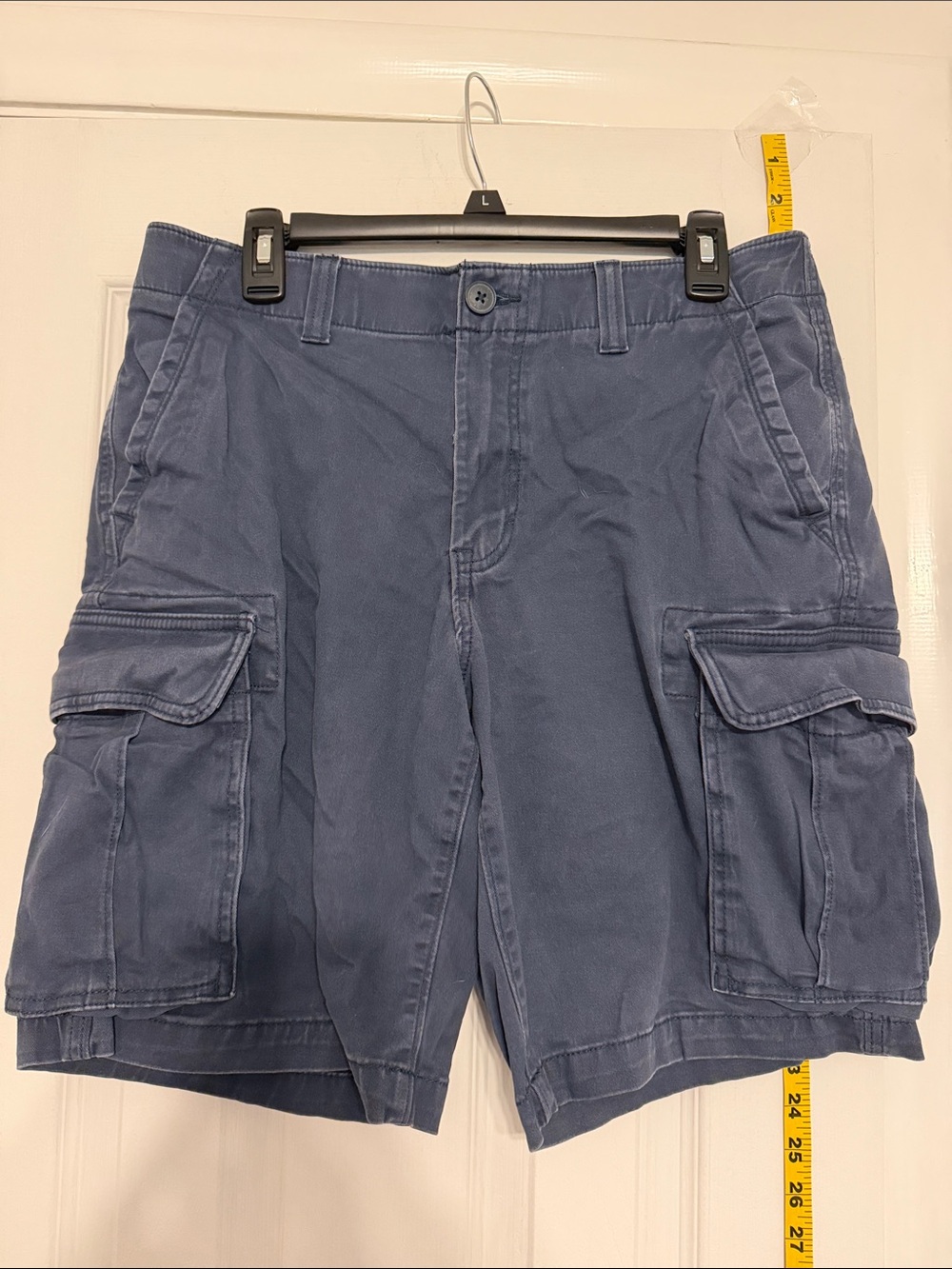Sonoma Men's Navy Cargo Shorts with Flap Pockets